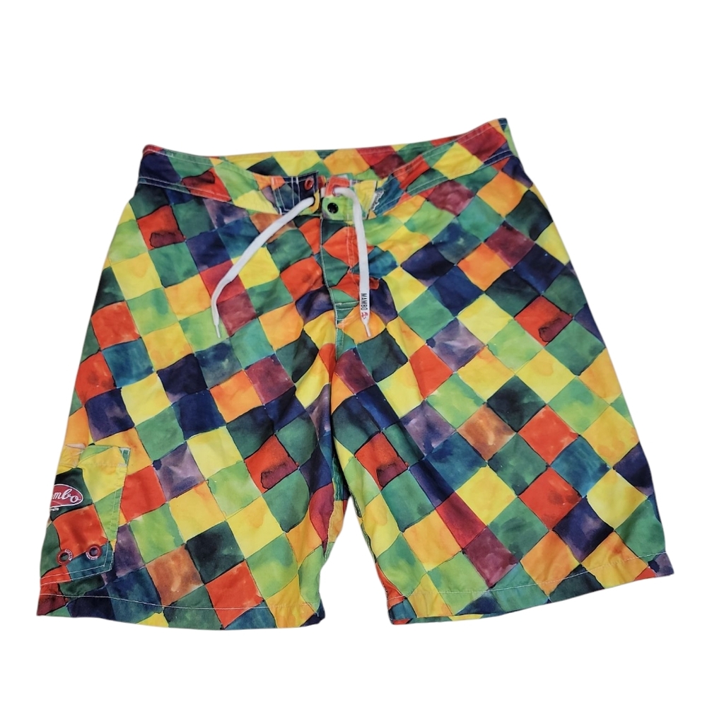 Mambo‎ Auatralia Colorful Board Swimming Trunks/shorts Mens Size Large